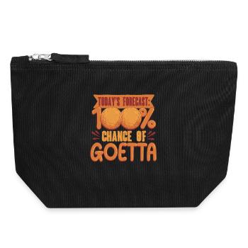 Goetta Wurst 100% de chances de Goetta - Pochette zippée en toile 18 x 19 cm - noir - Devant