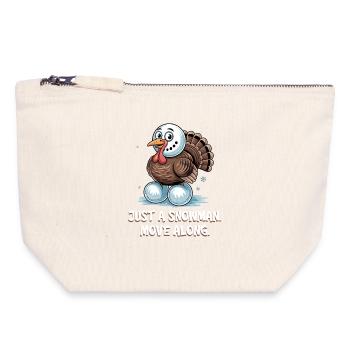 No turkey for dinner - Canvas Zip Pouch 18 x 19 cm - nature - Front