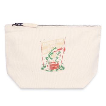 Amphibians Against Authority Portland - Canvas Zip Pouch 18 x 19 cm - nature - Front