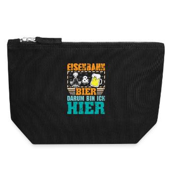 Model Railway Model Railway - Canvas Zip Pouch 18 x 19 cm - black - Front