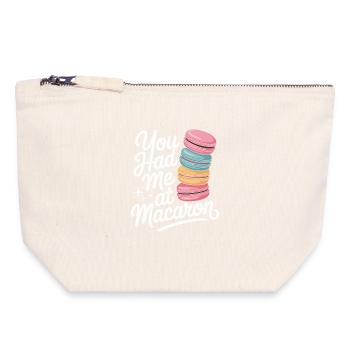 Macaron French Desserts - Canvas Zip Pouch 18 x 19 cm - nature - Front
