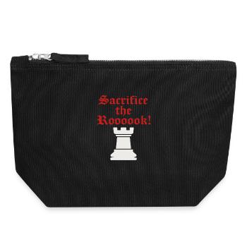 Turmopfer Gothic Druck - Canvas Reißverschluss-Täschchen (18 x 19 cm) - Schwarz - Vorne