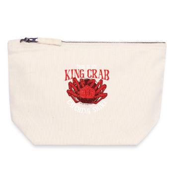 Alaska King Crab - Canvas Zip Pouch 18 x 19 cm - nature - Front
