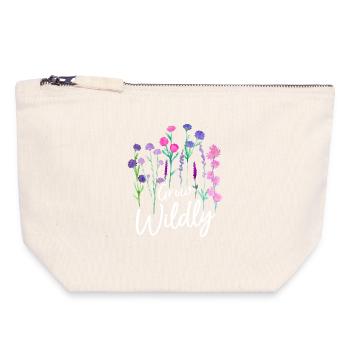 Wax Wildflower Design - Canvas Zip Pouch 18 x 19 cm - nature - Front