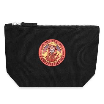 Crabe royal d’Alaska - Pochette zippée en toile 18 x 19 cm - noir - Devant