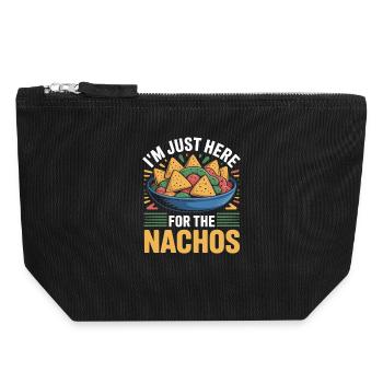 Tortilla Taco Mexikanisches Essen Nachos - Canvas Reißverschluss-Täschchen (18 x 19 cm) - Schwarz - Vorne