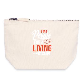  Hematology Nursing School Hem/Onc Nurse - Canvas Zip Pouch 18 x 19 cm - nature - Front