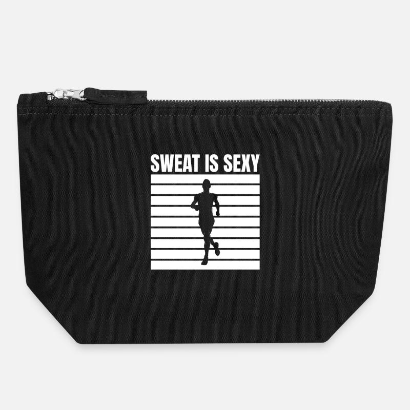 Marathon Runner Sweat Is Sexy Running - CANVAS Accessory Bag size m - black
