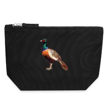 Pheasants Pheasant - Canvas Zip Pouch 18 x 19 cm - black - Front