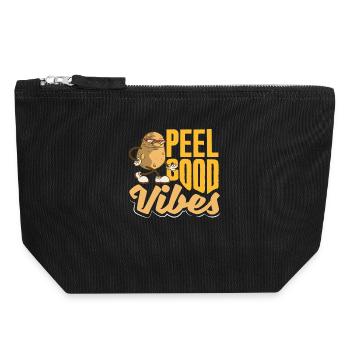Taters Over Haters Potato - Canvas Zip Pouch 18 x 19 cm - black - Front