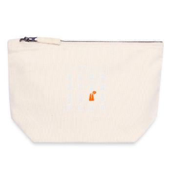 Musique de métronome du sommeil Funny Largo - Pochette zippée en toile 18 x 19 cm - blanc naturel - Devant