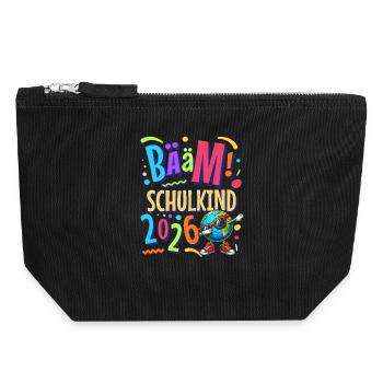 Bääm Schoolchild 2026 - Canvas Zip Pouch 18 x 19 cm - black - Front