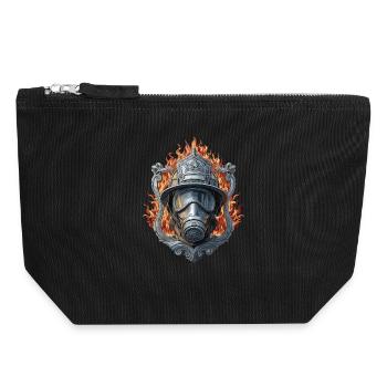 Pompiers Pompiers - Brigade de pompiers volontaires 112 - Pochette zippée en toile 18 x 19 cm - noir - Devant