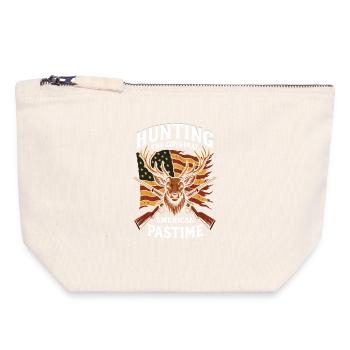 Hunting Original American Pastime Independence Day - Canvas Zip Pouch 18 x 19 cm - nature - Front
