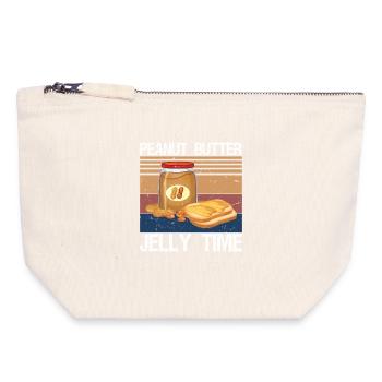 Peanut Butter Jelly Time - Canvas Zip Pouch 18 x 19 cm - nature - Front