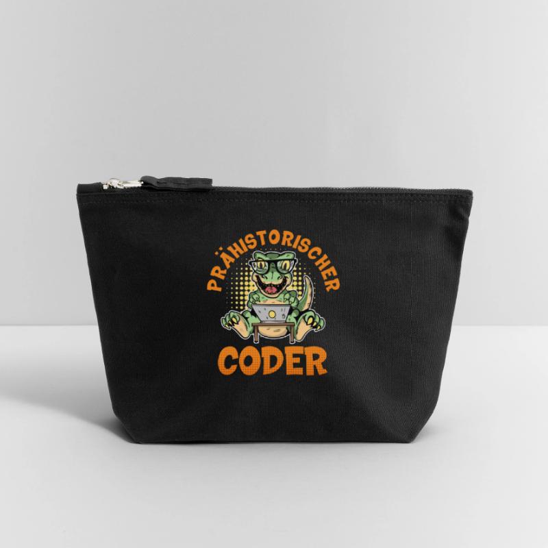 Programmation PRÉHISTORIQUE : Divertissement du CODER Pochette zippée en toile 18 x 19 cm