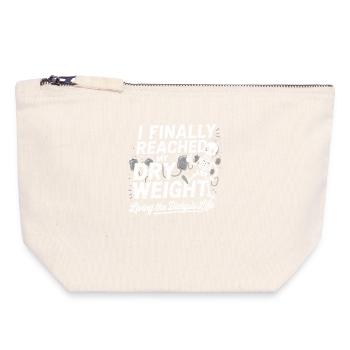 Dry weight finally reached - Canvas Zip Pouch 18 x 19 cm - nature - Front