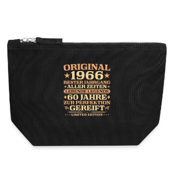 60e anniversaire Légende vivante Millésime 1966 - Pochette zippée en toile 18 x 19 cm - noir - Devant