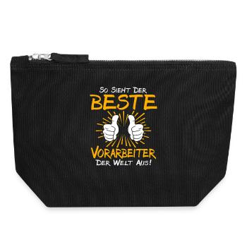 Foreman Gift Idea - Canvas Zip Pouch 18 x 19 cm - black - Front