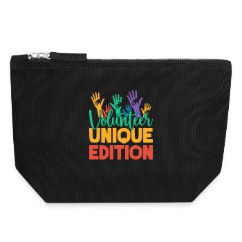 Bénévole Édition Unique Appréciation des Bénévoles - Pochette zippée en toile 18 x 19 cm - noir - Devant