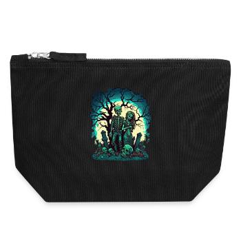 Valentine Zombie Love - Canvas Zip Pouch 18 x 19 cm - black - Front