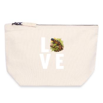 Fire Salamander Salamander - Canvas Zip Pouch 18 x 19 cm - nature - Front
