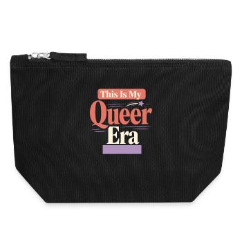 Queer Trans Bekräftigt Trostidentitätsliebe - Canvas Reißverschluss-Täschchen (18 x 19 cm) - Schwarz - Vorne