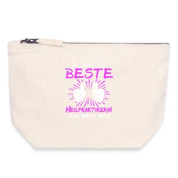 Naturopath Gift - Canvas Zip Pouch 18 x 19 cm - nature - Front