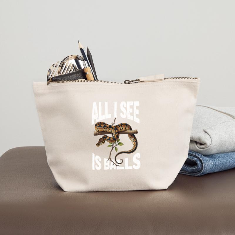 Python roi Serpents Amateurs de terrarium Python Pochette zippée en toile 18 x 19 cm