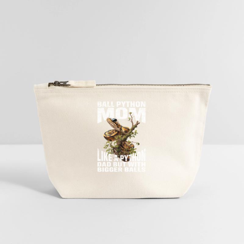Königspython Mom Mama Schlangen Terrarium Python Canvas Reißverschluss-Täschchen (18 x 19 cm)