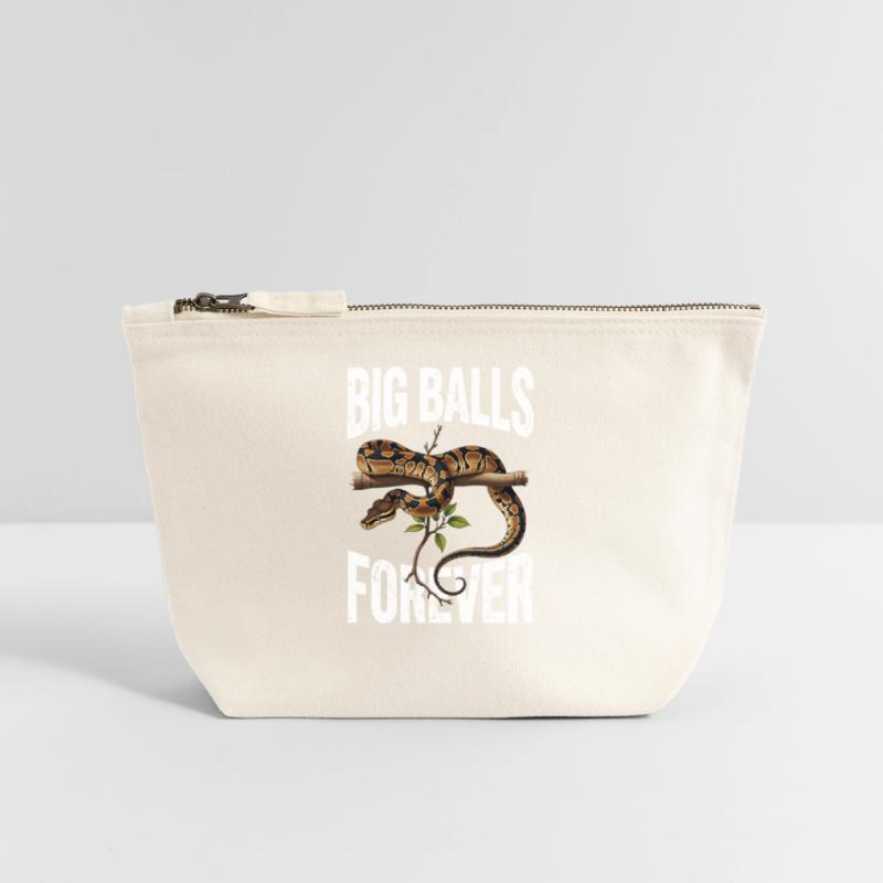 Python roi Serpents Amateurs de terrarium Python Pochette zippée en toile 18 x 19 cm