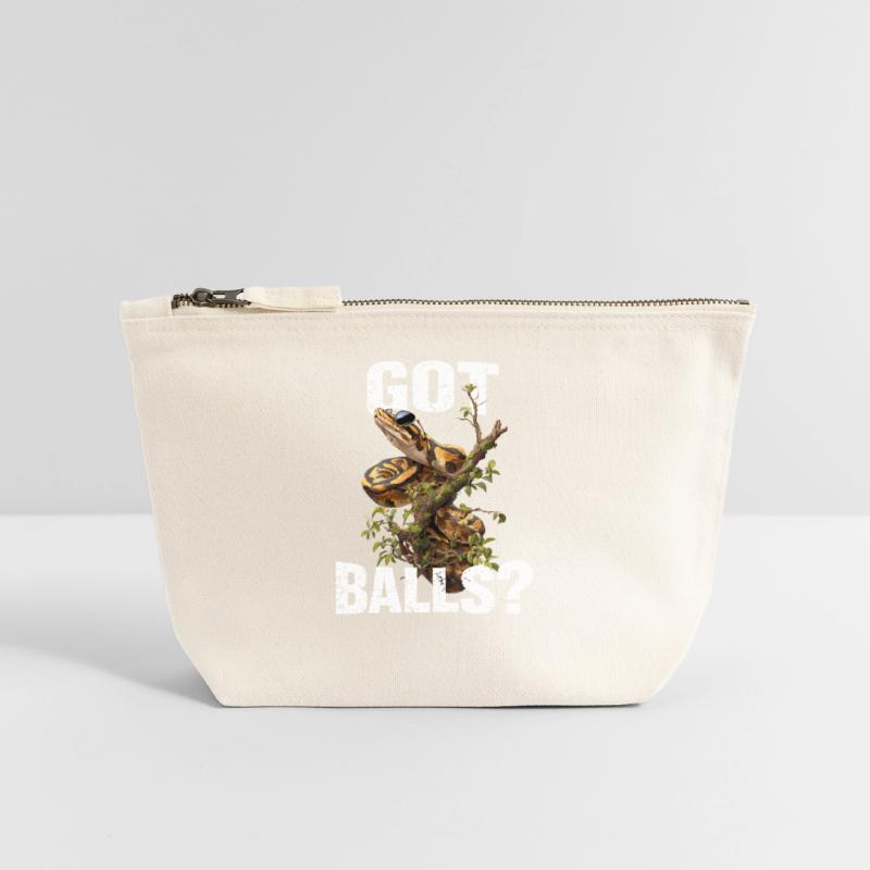 Python roi Serpents Amateurs de terrarium Python Pochette zippée en toile 18 x 19 cm
