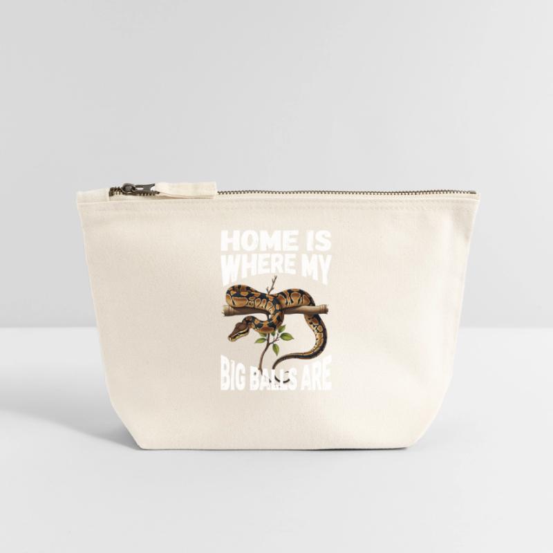 Python roi Serpents Amateurs de terrarium Python Pochette zippée en toile 18 x 19 cm