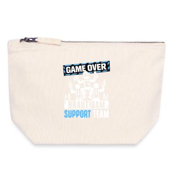 Bachelor Party T-Shirt Men Bachelorette Party - Canvas Zip Pouch 18 x 19 cm - nature - Front