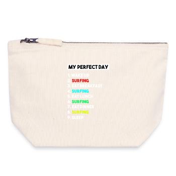 My Perfect Day Play Modeling Funny Sculptor - Canvas Zip Pouch 18 x 19 cm - nature - Front
