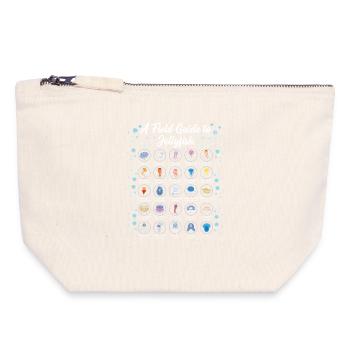 Guide To Jellyfish Scientific Biology - Canvas Zip Pouch 18 x 19 cm - nature - Front