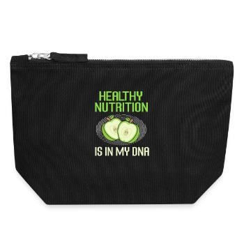 Dietician Diet - Canvas Zip Pouch 18 x 19 cm - black - Front
