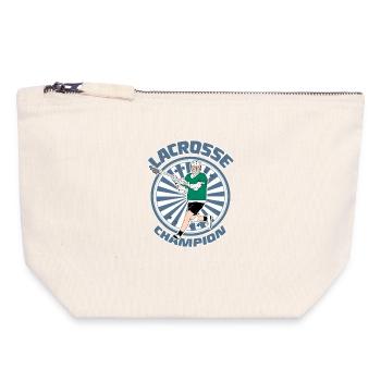 Lacrosse Player - Canvas Zip Pouch 18 x 19 cm - nature - Front