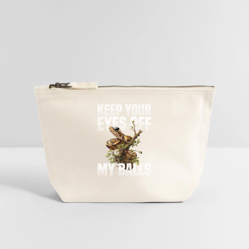Python roi Serpents Amateurs de terrarium Python Pochette zippée en toile 18 x 19 cm