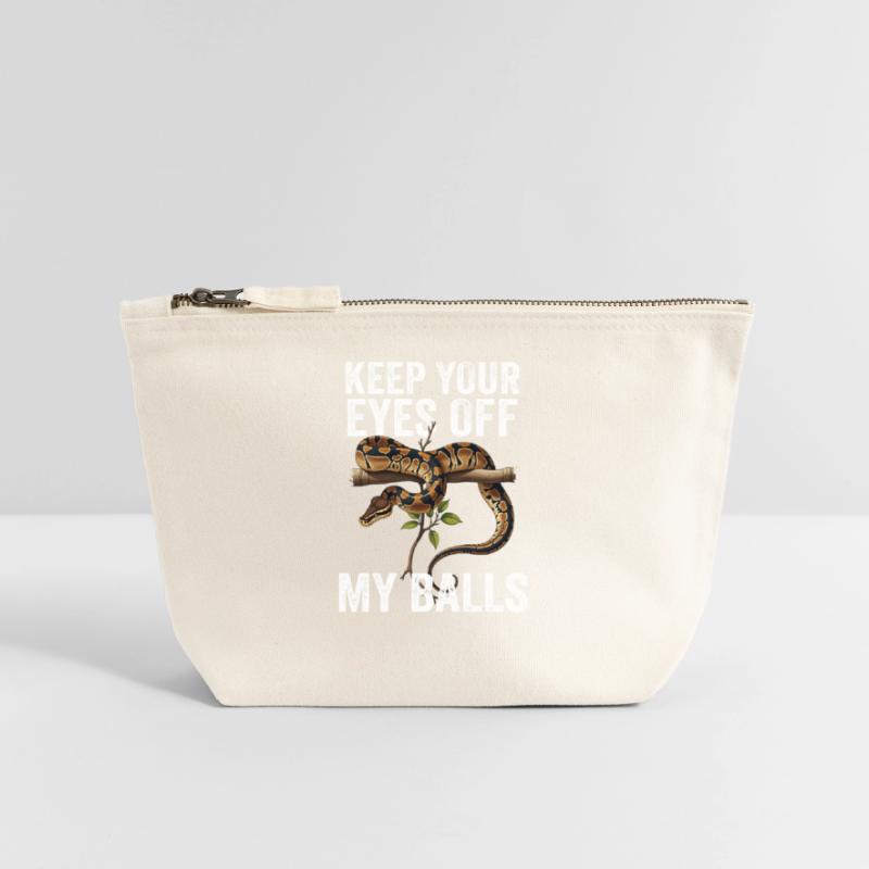 Python roi Serpents Amateurs de terrarium Python Pochette zippée en toile 18 x 19 cm