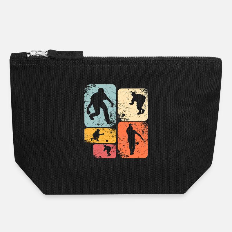 skittles - Canvas Zip Pouch 18 x 19 cm - black