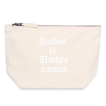 Gothic Latin Blackletter Script - Canvas Zip Pouch 18 x 19 cm - nature - Front