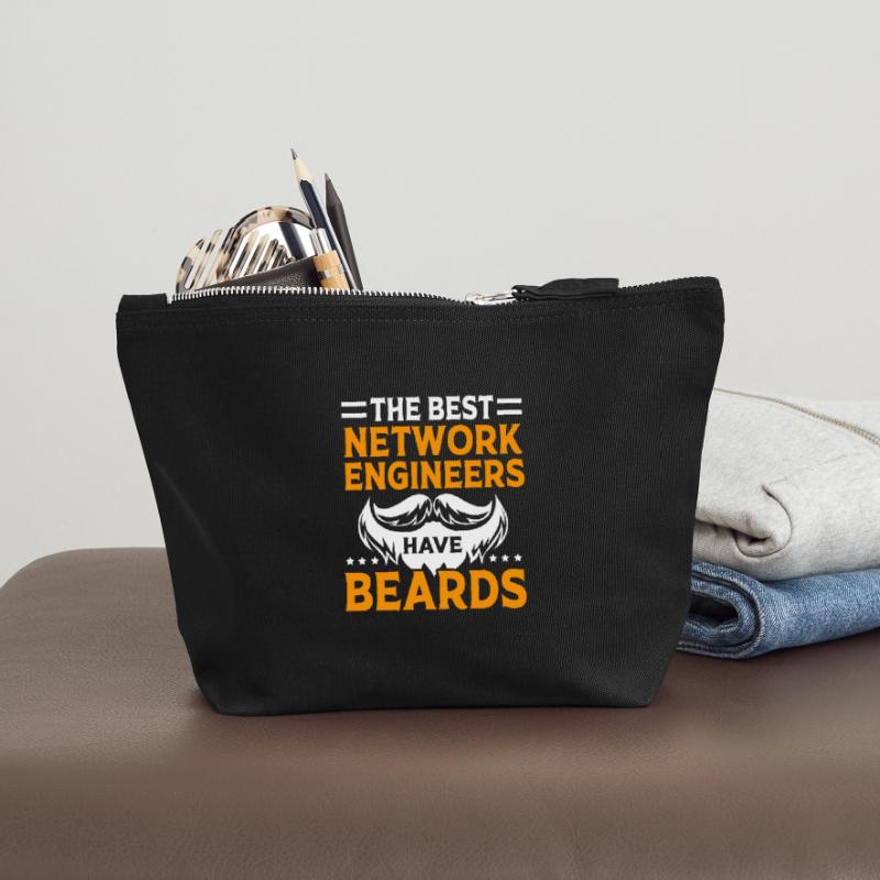 Network Computer Scientist Programmer Admin Canvas Zip Pouch 18 x 19 cm