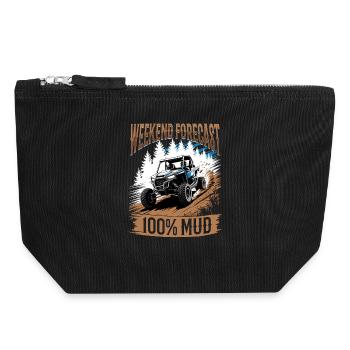 UTV Off Road 4 Wheeler Side by side - Canvas Reißverschluss-Täschchen (18 x 19 cm) - Schwarz - Vorne