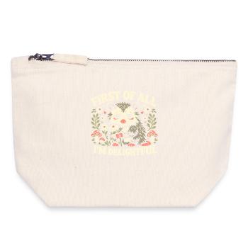 Charming opossum - Canvas Zip Pouch 18 x 19 cm - nature - Front
