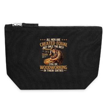 Meilleurs menuisiers dans la soixantaine de l’humour - Pochette zippée en toile 18 x 19 cm - noir - Devant
