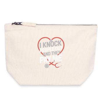 Anesthesiologist Knock People Out Anesthesia - Canvas Zip Pouch 18 x 19 cm - nature - Front