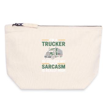 Trucker Sarkasmus Fernfahrer Geschenk - Canvas Reißverschluss-Täschchen (18 x 19 cm) - Naturweiß - Vorne