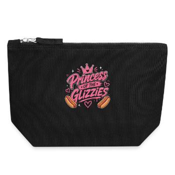 Wurst Brötchen Hot Dog Grillparty Fan - Canvas Reißverschluss-Täschchen (18 x 19 cm) - Schwarz - Vorne