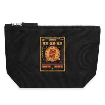 Trading Card Booster Pack Limited Edition Game - Canvas Zip Pouch 18 x 19 cm - black - Front